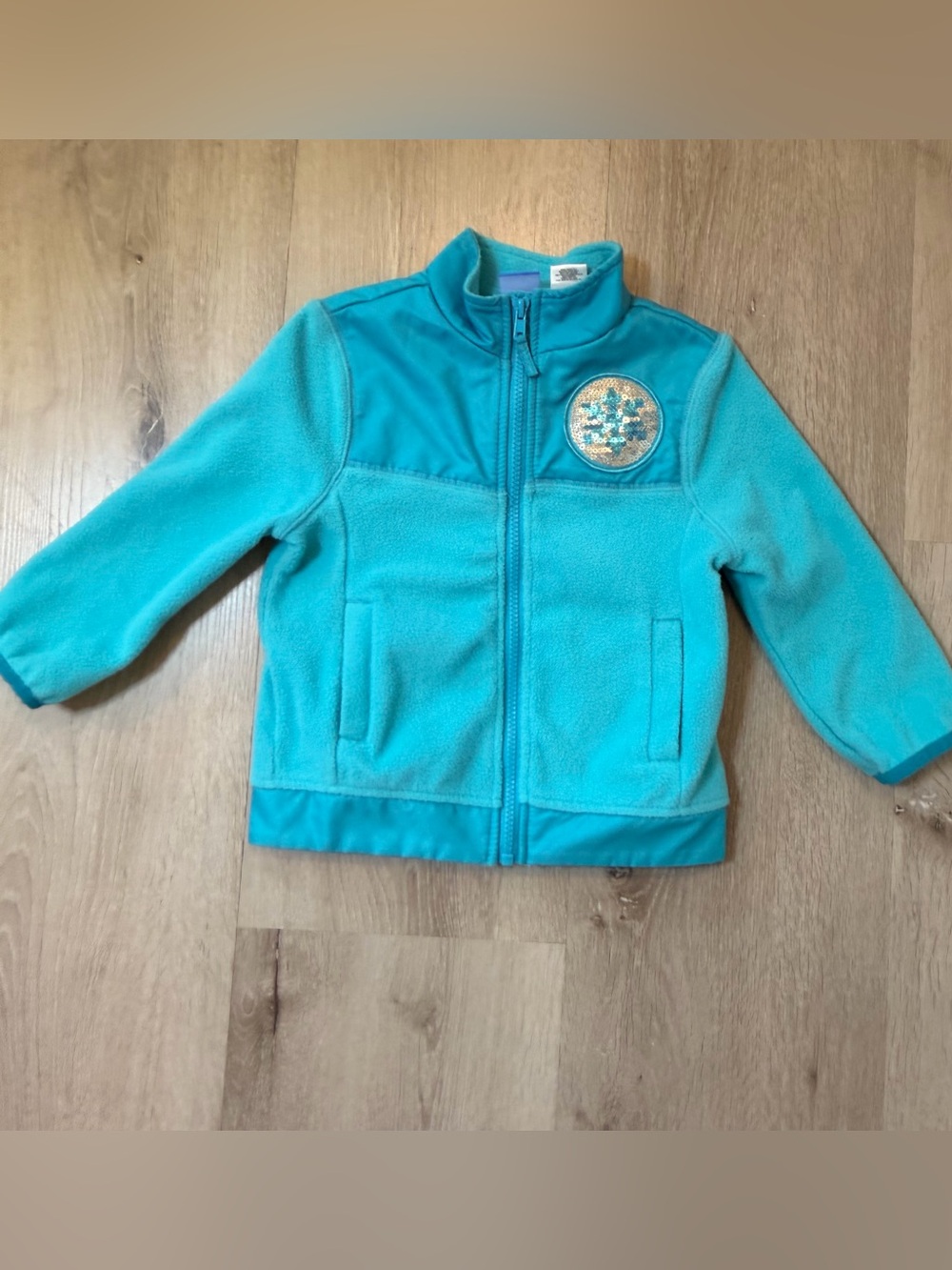Disney Frozen Elsa Toddler Girl Fleece Jacket Teal Blue Size 3T